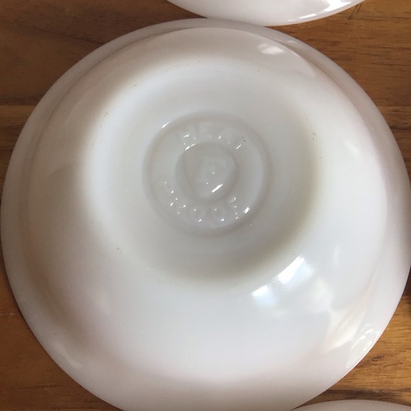 Vintage Federal Glass Golden Bamboo Fruit Dessert Bowls - Set of 5 - Picture 7 of 7